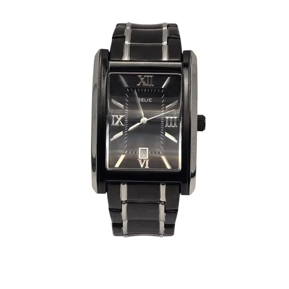 Relic Men's Rectangular Wristwatch Stainless Steel